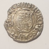 Ungaria 1 denar 1590 KB argint Rudolf ll