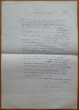 Pagina manuscris de Virgil Teodorescu ,poezia Craniu verde, avangarda