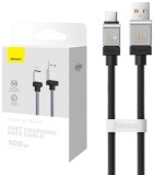 CABLU alimentare si date Baseus, Fast Charging Data Cable pt. smartphone, USB (T) la USB Type-C (T), 100W, 2m, negru, &quot;CAKW000701&quot; (include TV 0.18lei
