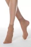 Șosete Scurte 1/2 Damă Lycra, Tension Soft 20 Den - Natural, 36-39 (23-25)