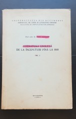 Literatura engleza de la inceputuri pana la 1648, vol.I - Leon Levi?chi foto