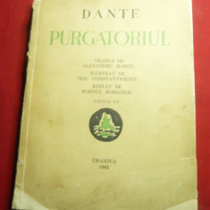 Dante -Purgatoriul -Ed.1943 trad.Al.Marcu ,ilustr. Mac Constantinescu -gravuri