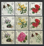 Bhutan 1967 Mi 130/38 MNH - Flora nativa, flori, Nestampilat