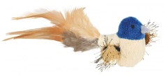 Jucarie Pasare Plush cu Pene, 8 cm, 45765 foto