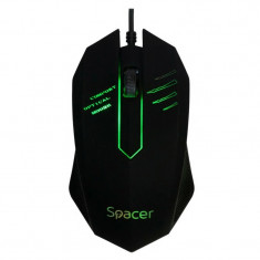 MOUSE SPACER notebook PC cu fir optic USB 1000 dpi 3/1 iluminare negru &amp;amp;quot;SPMO-M20&amp;amp;quot; (include TV 0.15 lei) foto