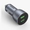 INCARCATOR auto Ugreen, &quot;CD213&quot; 2 x USB Output 5V/3A QC3.0, total output 36W, pt. bricheta auto, gri &quot;10144&quot; (timbru verde 0.8 lei) - 6957303811441