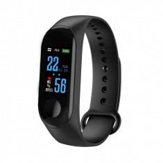 Bratara Fitness M3, ecran TFT 0.96inch, USB, bluetooth, masurare ritm cardiac si alte functii ale organismului