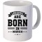Cana alba personalizata &quot; Legends are born in March&quot;, INOVATIX&reg;. 330ml