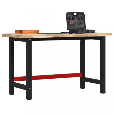 vidaXL Banc de lucru 140x60x83 cm lemn masiv de acacia, dreptunghiular 3309673 foto