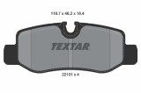 TEXTAR 2210101 Q+ set placute frana,frana disc