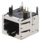 Soclu RJ45 8P8C Aurit pentru PCB THT