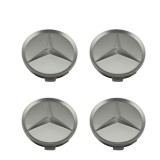 Set 4 Capace Jante Aliaj Mercedes tip AMG, argintiu, Diametru 75mm, Autohelix MSA