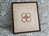SILVIU ORAVITZAN, SERIGRAFIE &rdquo;NOD DE LUMINA CVADRUPLU INFINIT", TEHNICA MIXTA, SEMNATA, NUMEROTATA SI DATATA OLOGRAF