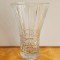 VAZA FLORI CRISTAL ALB BOHEMIA, VAS FLORI VINTAGE, PIESA COLECTIE, UNICAT