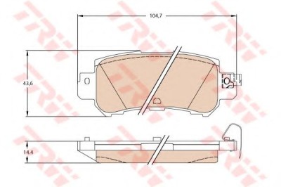 Set placute frana,frana disc MAZDA CX-3 (DK) (2015 - 2016) TRW GDB3539 foto