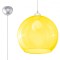 Lampă Suspendată Ball Galben Oțel/Sticlă 1 Bec Rotund Minimalist De Interior