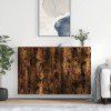 VidaXL Dulapuri montate pe perete, 2 buc, stejar afumat, 69,5x34x90 cm 3195600