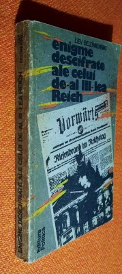 Enigme descifrate ale celui de-al III-lea Reich - Lev Bezimenski foto