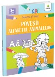 Povesti si Alfabetul animalelor/ Colorez si invat