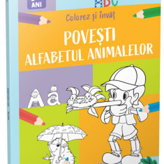 Povesti si Alfabetul animalelor/ Colorez si invat