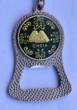 Cabana CHEIA breloc - desfacator de capace bere, reclama piesa superba anii 1970
