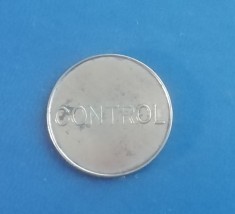 M3C1 25 - Jeton de colectie - foarte vechi - CONTROL/TELEFOANE