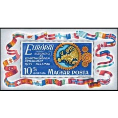 Ungaria 1975 - Conferinta de securitate, colita neuzata