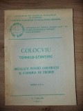 Colocviu tehnico-stiintific: Instalatii pentru constructii si economia de energie (ed. IV)