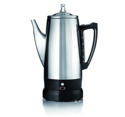 Percolator cafetiera 2-6 cesti, otel inoxidabil, fara fir, C3, D000188 foto