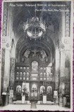 Carte postala, Alba Iulia, interiorul Bisericii de incoronare, 1935
