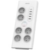 Prelungitor Philips, 35W, 3A, 4 x USB-A - 1 x USB-C - 6 x Schuko, Alb PHIL-SPN7060WA/60