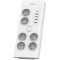 Prelungitor Philips, 35W, 3A, 4 x USB-A - 1 x USB-C - 6 x Schuko, Alb PHIL-SPN7060WA/60
