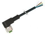 Cablu de conectare M12 unghi 3m 30VAC 1.5A