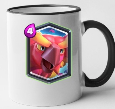Cana maner negru personalizata Clash Royale - Phoenix, INOVATIX&amp;reg;. 330ml foto