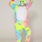 PJM251-100 Pijama kigurumi tip salopeta cu model MAGICAL UNICORN
