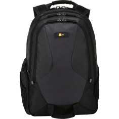 RUCSAC CASE LOGIC pt. notebook de max. 14 inch 2 compartimente buzunar frontal x 2 | buzunar lateral x 2 | buzunar dorsal waterproof poliester negru &amp;amp; foto