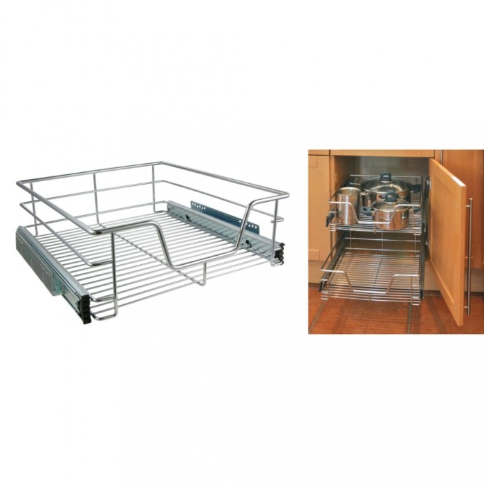HI Coș cu sertare telescopic, 50 cm 423937