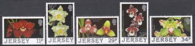 Jersey 1988 - Orhidee din Jersey, MNH foto