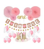 Set 30 baloane si accesorii pentru petrecere, aniversare I AM ONE - 1 ani, Oem