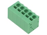 Regletă de Conexiuni PCB 90&deg; 5mm 5 Piste 20A