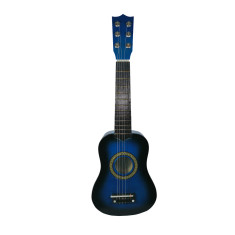 Chitara pentru copii IdeallStore&reg;, Junior Blue, clasica, lemn, 65 cm, albastru