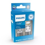 Set 2 Becuri Auxiliare Cu Led 12V P21w Ultinon Pro6000si White Philips 139714 11498CU60X2