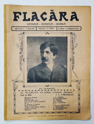 FLACARA , LITERARA , ARTISTICA , SOCIALA , ANUL III , NR. 21 , 8 MARTIE , 1914 foto