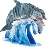 Puzzle 3D 83 piese - Delfin cu bot gros - Deluxe | MierEdu