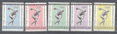 Paraguay 1962 Sport, Olympics, MNH A.144 foto