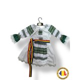 Cumpara ieftin Rochita traditionala romaneasca cu broderie si brau tricolor - TDPITI15
