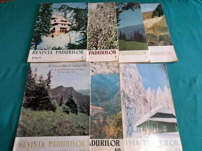 LOT 7 REVISTA PĂDURILOR / NR.1,3,5,6,7,8,10,11 *1969* foto