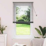 Jaluzea pentru Fereastră Gri &icirc;nchis 80 x 130 cm Aluminiu