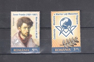 ROMANIA 2014 - CONFERINTA MARILOR LOJE MASONICE, MNH - LP 2022 foto