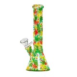 Bong sticla, Black Sheep, Rasta Leaves, 26cm